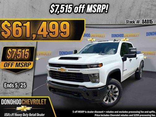 Summit White 2026 Chevrolet Silverado 2500 Custom