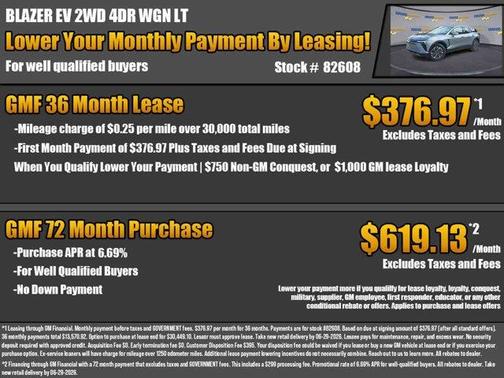 Sterling Gray Metallic 2026 Chevrolet Blazer EV LT