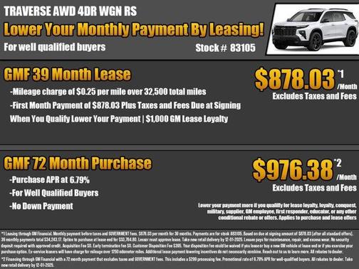 2026 Chevrolet Traverse RS