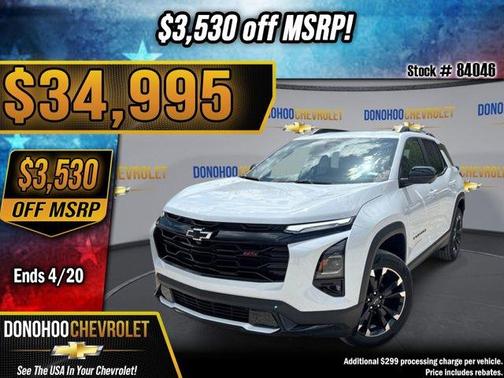 Polar White 2026 Chevrolet Equinox RS