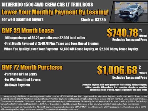 2026 Chevrolet Silverado 1500 LT Trail Boss