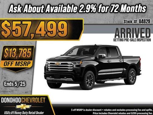 Black 2026 Chevrolet Silverado 1500 High Country