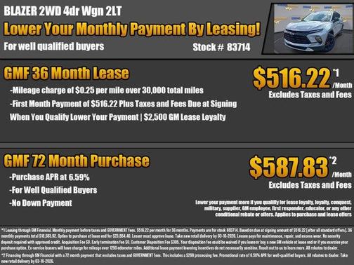 Sterling Gray Metallic 2026 Chevrolet Blazer LT