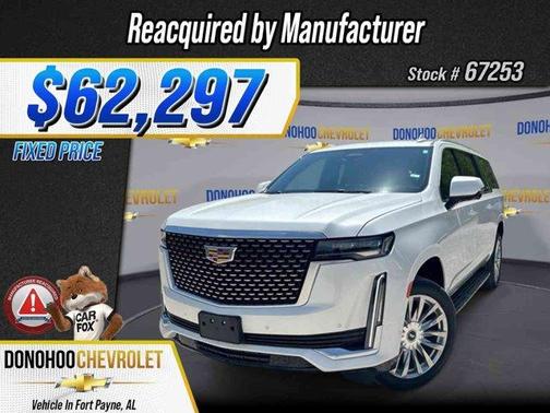 Crystal White Tri-Coat 2023 Cadillac Escalade ESV Premium Luxury