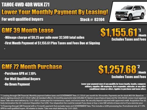 2026 Chevrolet Tahoe Z71