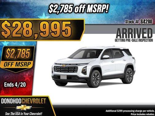 Summit White 2026 Chevrolet Equinox LT