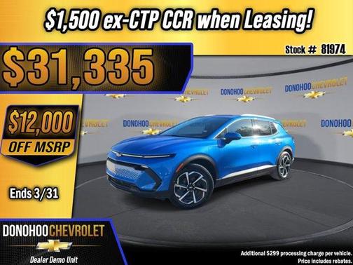 Rip Tide Blue 2026 Chevrolet Equinox EV LT 2