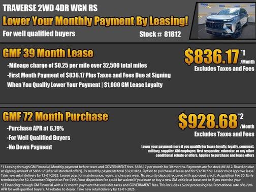 2026 Chevrolet Traverse RS