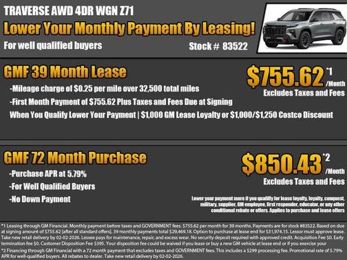 2026 Chevrolet Traverse Z71