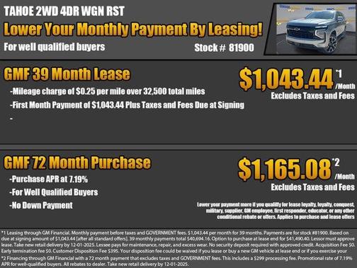 2026 Chevrolet Tahoe RST