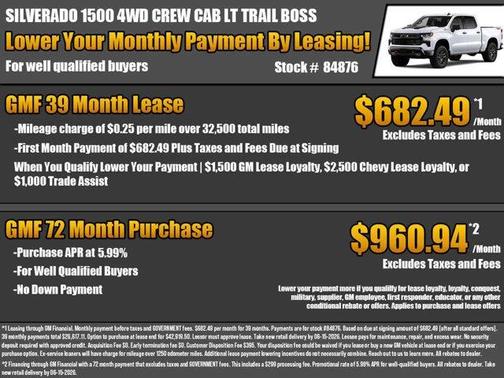 Summit White 2026 Chevrolet Silverado 1500 LT Trail Boss