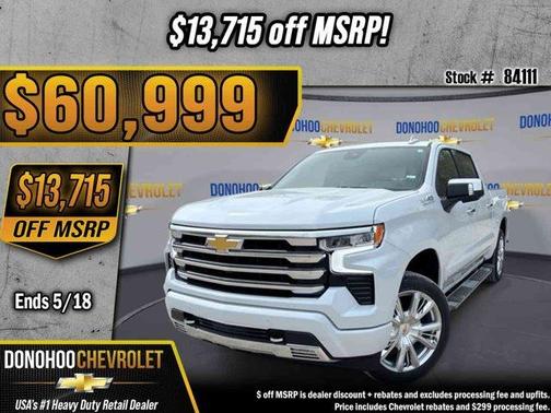 Polar White 2026 Chevrolet Silverado 1500 High Country