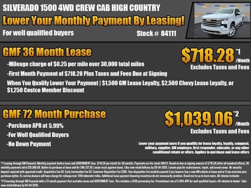 Polar White 2026 Chevrolet Silverado 1500 High Country