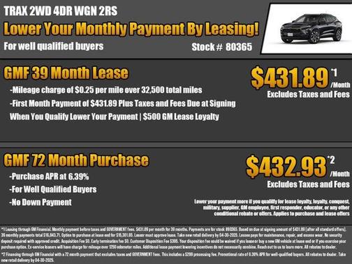 2025 Chevrolet Trax 2RS