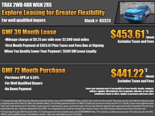 2026 Chevrolet Trax 2RS