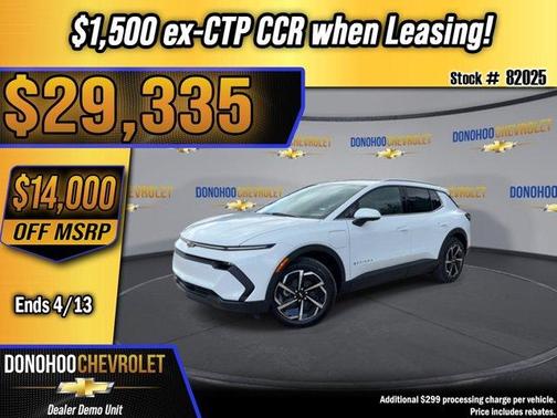 Summit White 2026 Chevrolet Equinox EV LT 2