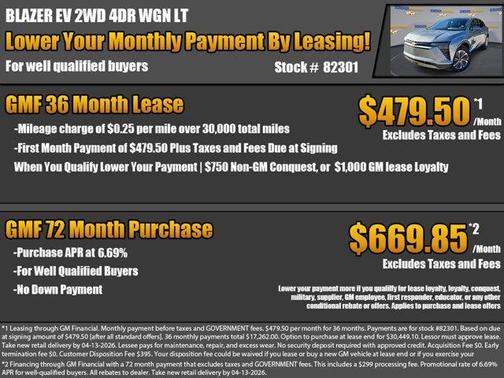 Sterling Gray Metallic 2026 Chevrolet Blazer EV LT