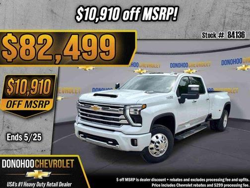 Polar White 2026 Chevrolet Silverado 3500 High Country