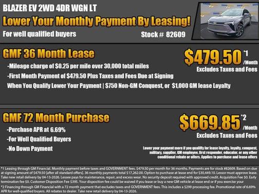 Galaxy Gray Metallic 2026 Chevrolet Blazer EV LT