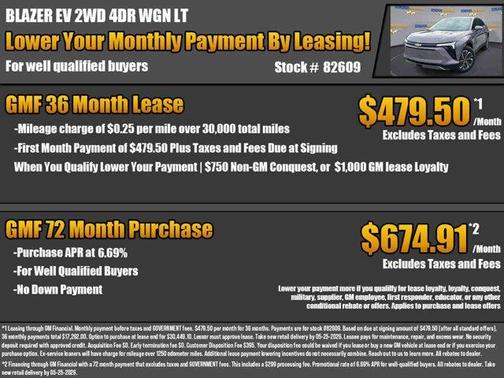 Galaxy Gray Metallic 2026 Chevrolet Blazer EV LT