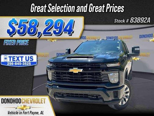 Black 2025 Chevrolet Silverado 2500 Custom