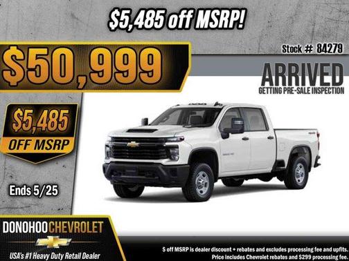 Summit White 2026 Chevrolet Silverado 2500 WT
