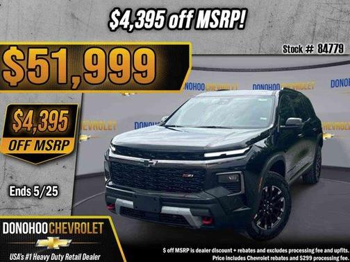 Mosaic Black Metallic 2026 Chevrolet Traverse Z71