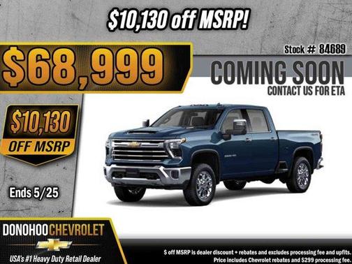 Lakeshore Blue Metallic 2026 Chevrolet Silverado 2500 LTZ