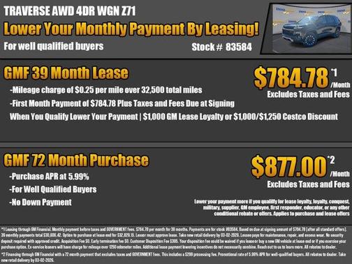 2026 Chevrolet Traverse Z71