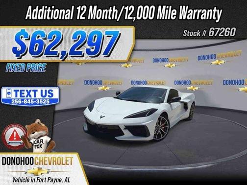 Arctic White 2025 Chevrolet Corvette Stingray w/1LT