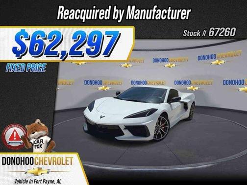 Arctic White 2025 Chevrolet Corvette Stingray w/1LT