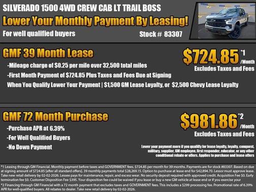 2026 Chevrolet Silverado 1500 LT Trail Boss