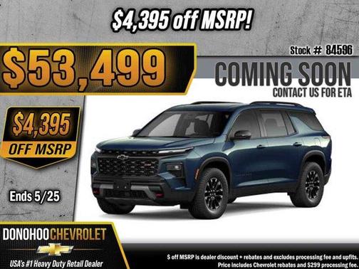 Lakeshore Blue Metallic 2026 Chevrolet Traverse Z71