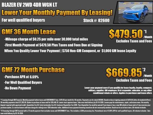 Rip Tide Blue 2026 Chevrolet Blazer EV LT
