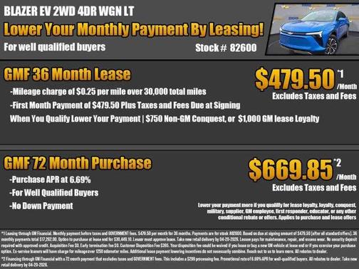 Rip Tide Blue 2026 Chevrolet Blazer EV LT