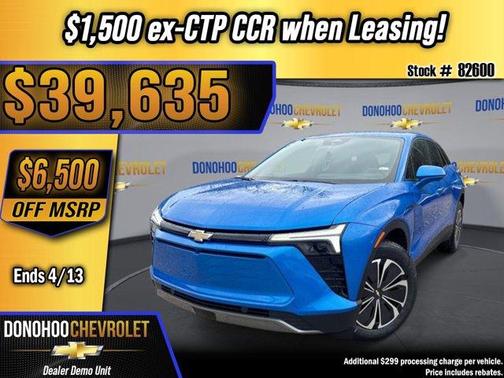 Rip Tide Blue 2026 Chevrolet Blazer EV LT