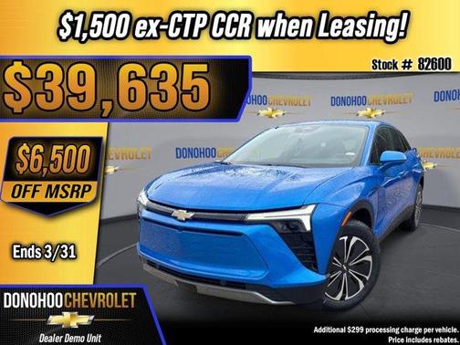 Rip Tide Blue 2026 Chevrolet Blazer EV LT