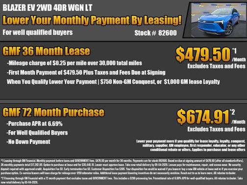 Rip Tide Blue 2026 Chevrolet Blazer EV LT