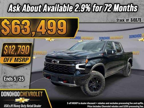 Black 2026 Chevrolet Silverado 1500 ZR2