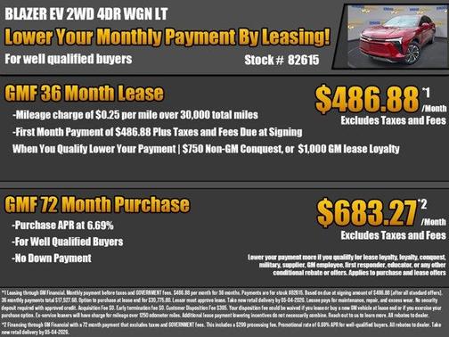 Radiant Red 2026 Chevrolet Blazer EV LT