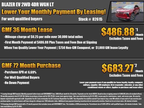 Radiant Red 2026 Chevrolet Blazer EV LT