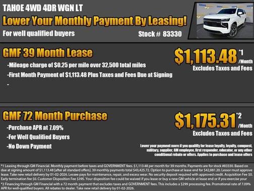 2026 Chevrolet Tahoe LT