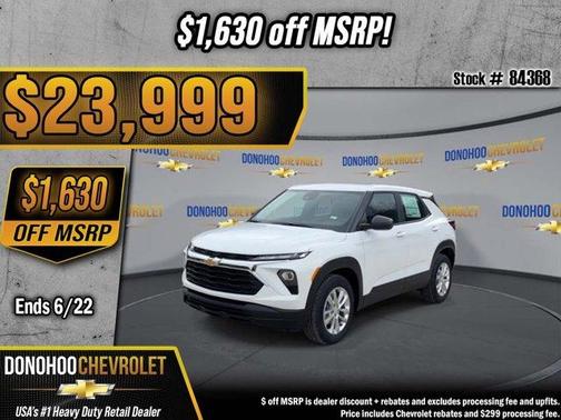Summit White 2026 Chevrolet Trailblazer LS