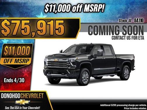 Black 2026 Chevrolet Silverado 2500 High Country