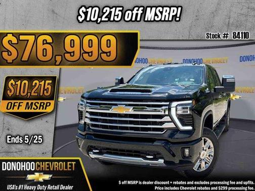 Black 2026 Chevrolet Silverado 2500 High Country