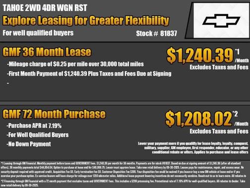 2026 Chevrolet Tahoe RST