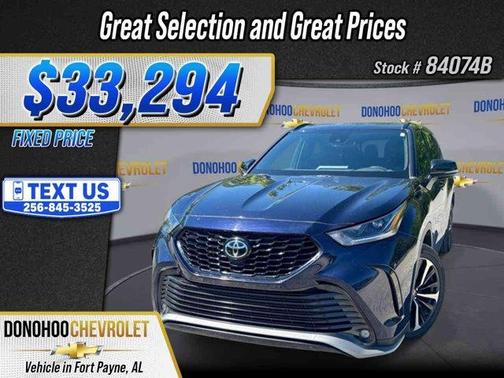 Blue 2022 Toyota Highlander XSE
