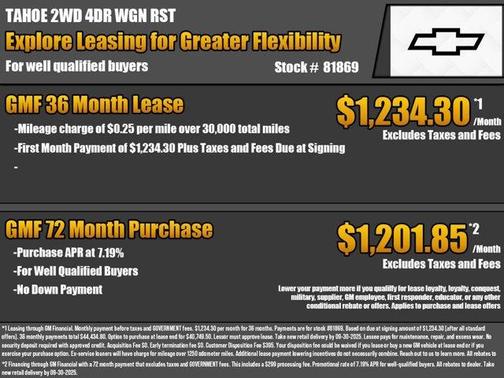 2026 Chevrolet Tahoe RST