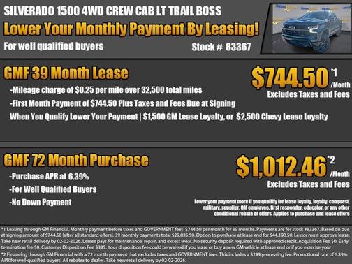 2026 Chevrolet Silverado 1500 LT Trail Boss