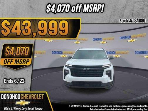 Summit White 2026 Chevrolet Traverse LT